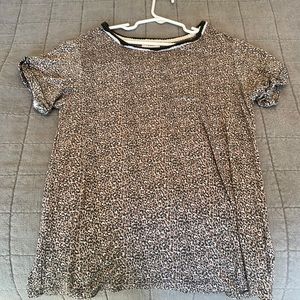 cheetah print short sleeve shirt